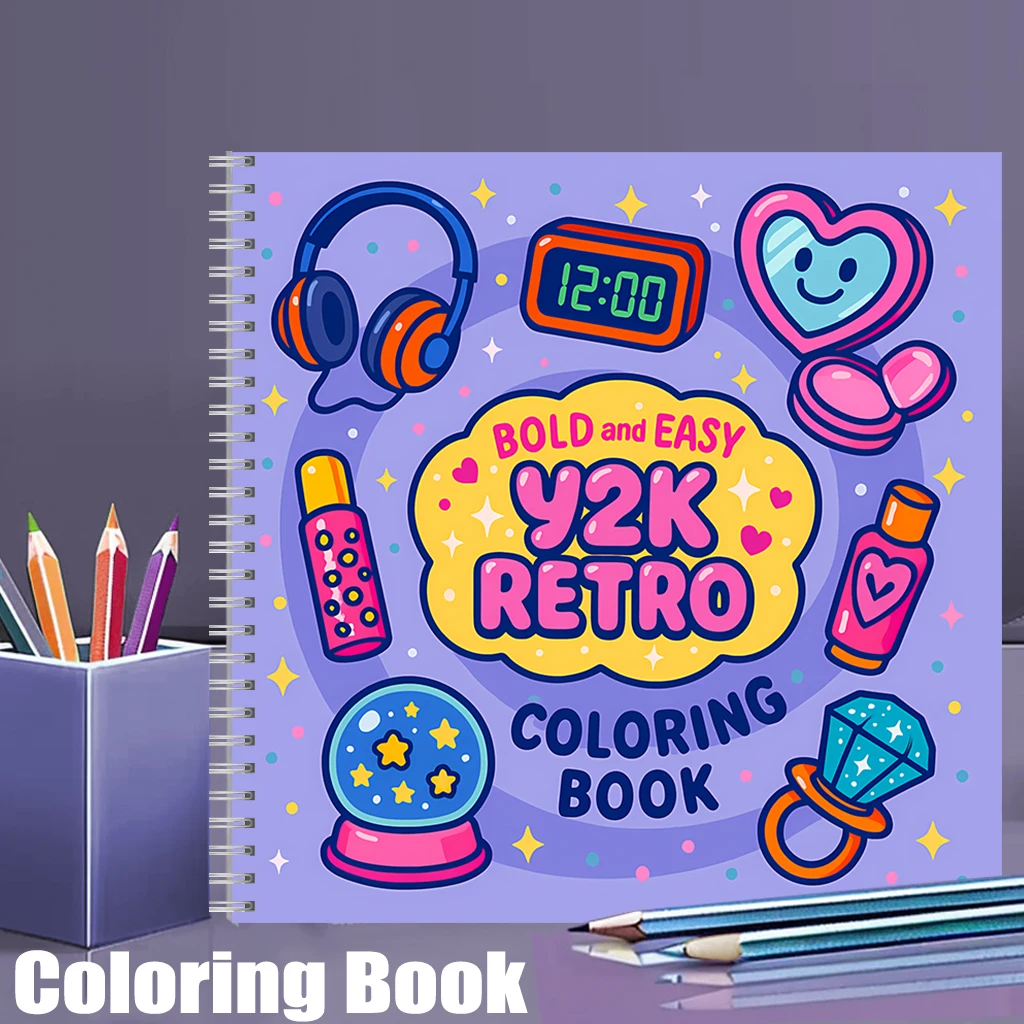Food And Snacks Coloring Book - Yetişkinler için Kolay Retro Boyama Kitabı,