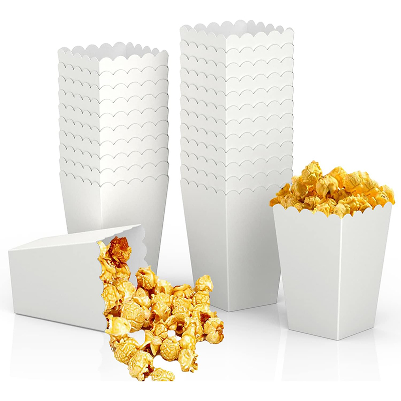 Food Day Snacks - 12 adet Kağıt Şeker Karton Patlamış