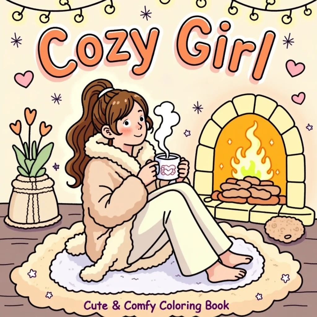 Food And Snacks Coloring Book - 28 Sayfa Yetişkinler İçin Rahatlatıcı Kızlar