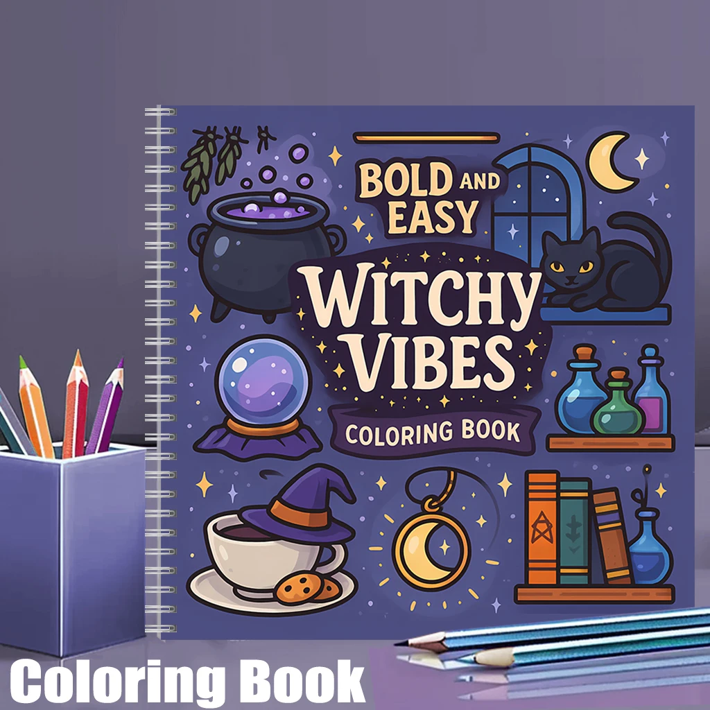 Food And Snacks Coloring Book - Yetişkinler için Kolay Cadısiğin Ruhu Boyama