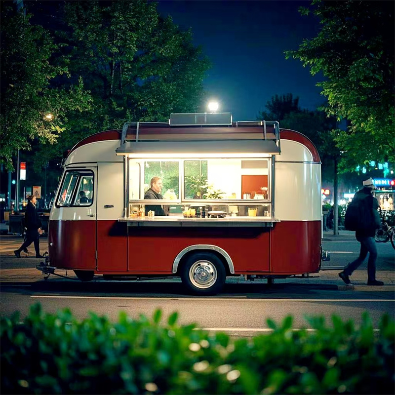 Food Snacks Catering - Taşınabilir Mobil Yiyecek Arabası Römorku Ticari