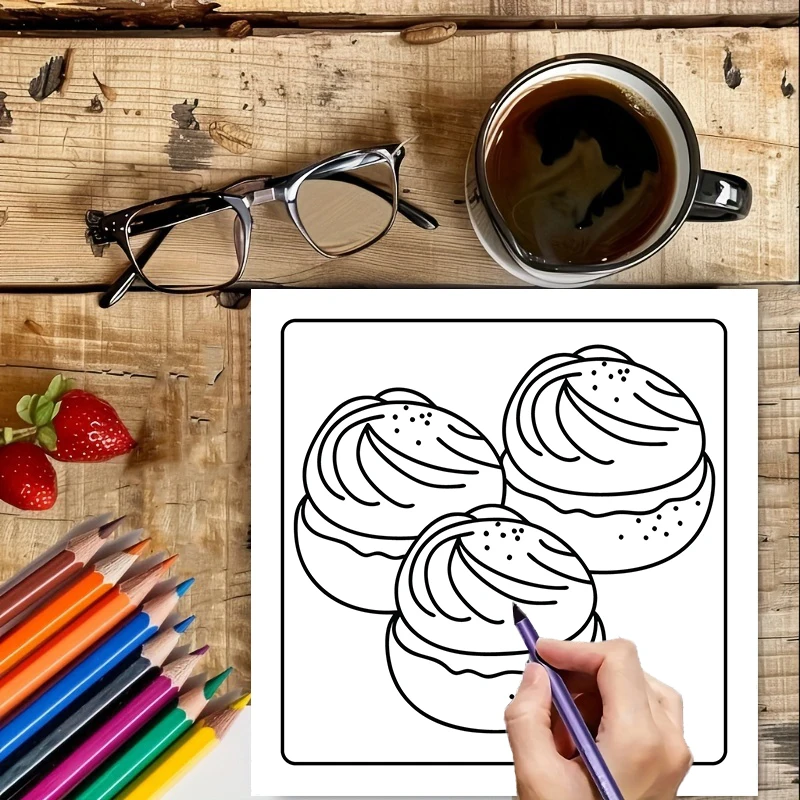 Yetişkinler için Boyama Kitabı - Food And Snacks Coloring Book incelemesi ve fiyatı