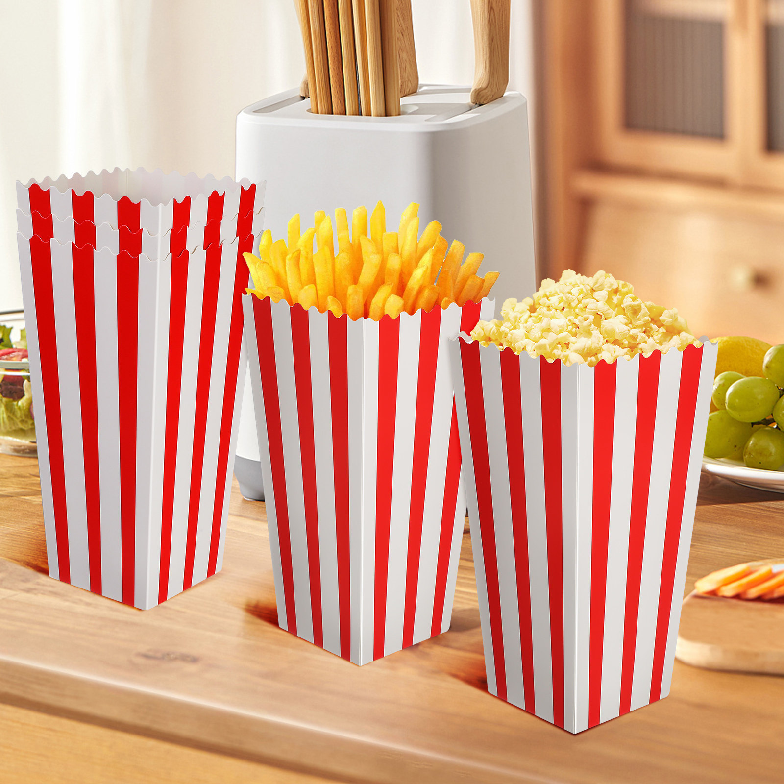 Çizgili Patlamış Mısır Kutular - Food Day Snacks incelemesi ve fiyatı