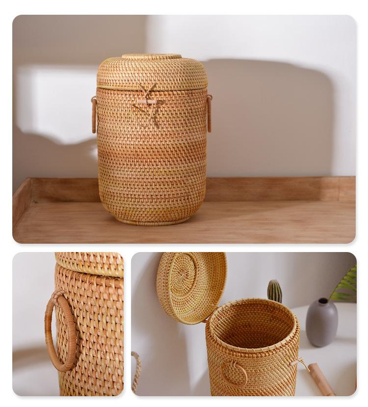 Handwoven Rattan çay saklama k - Food Snacks Wholesale incelemesi ve fiyatı