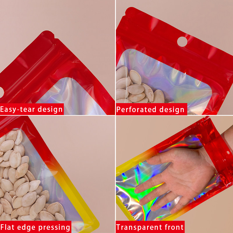 Holografik Renkli Kare Fermuar - Food With Snacks incelemesi ve fiyatı