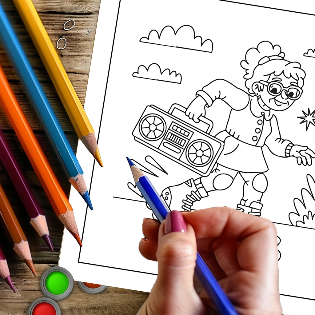 Yetişkinler İçin Çılgın Yaşlı  - Food And Snacks Coloring Book incelemesi ve fiyatı