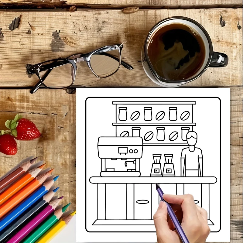Yetişkinler için Boyama Kitabı - Food And Snacks Coloring Book incelemesi ve fiyatı